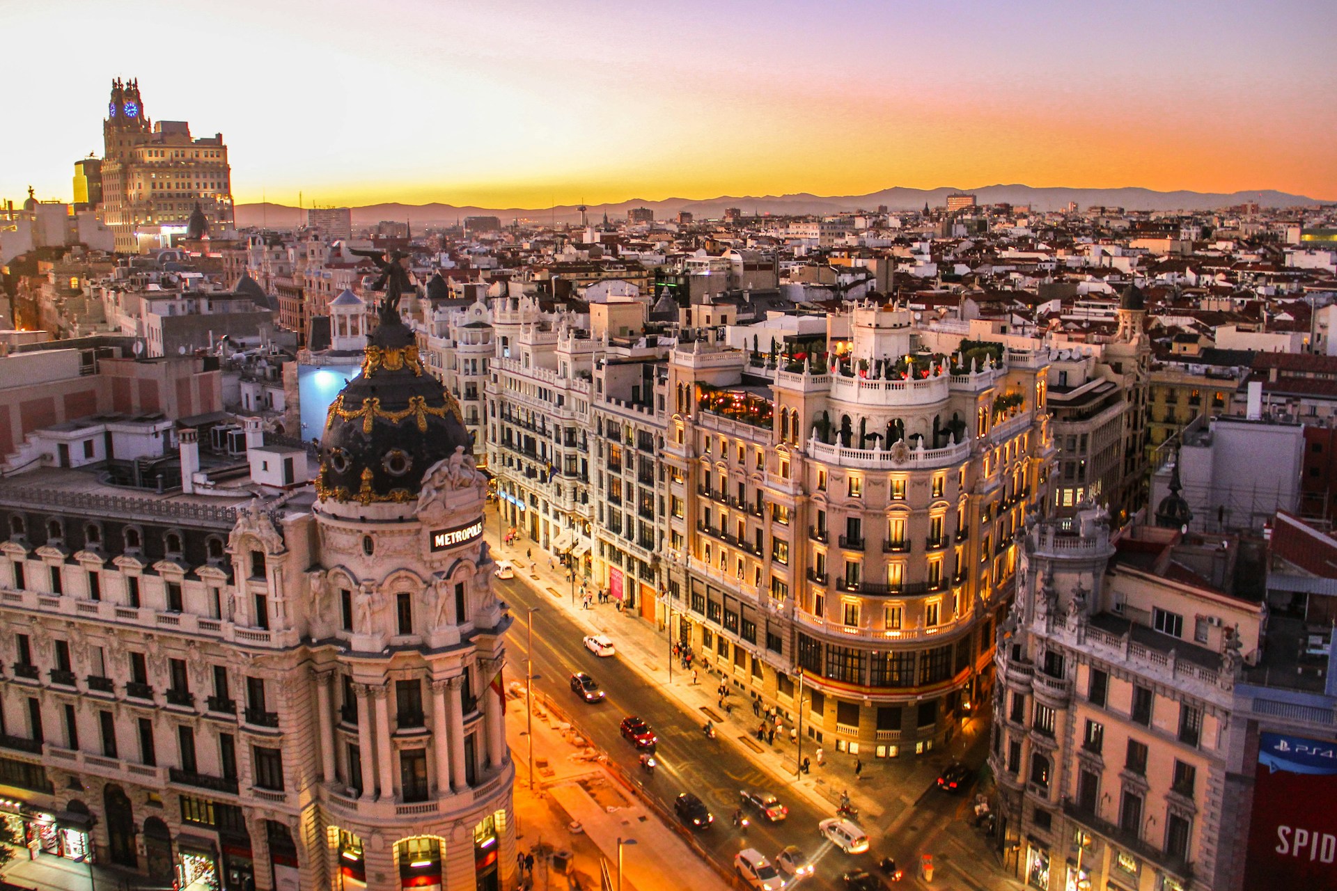 Aerial image of Madrid, Spain 