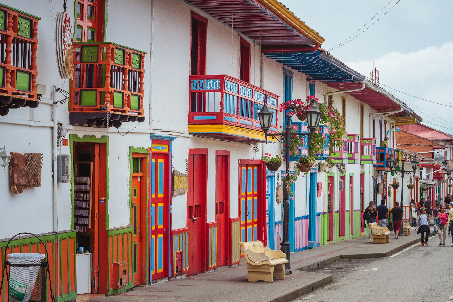 Villages of the Colombian coffee growing region 